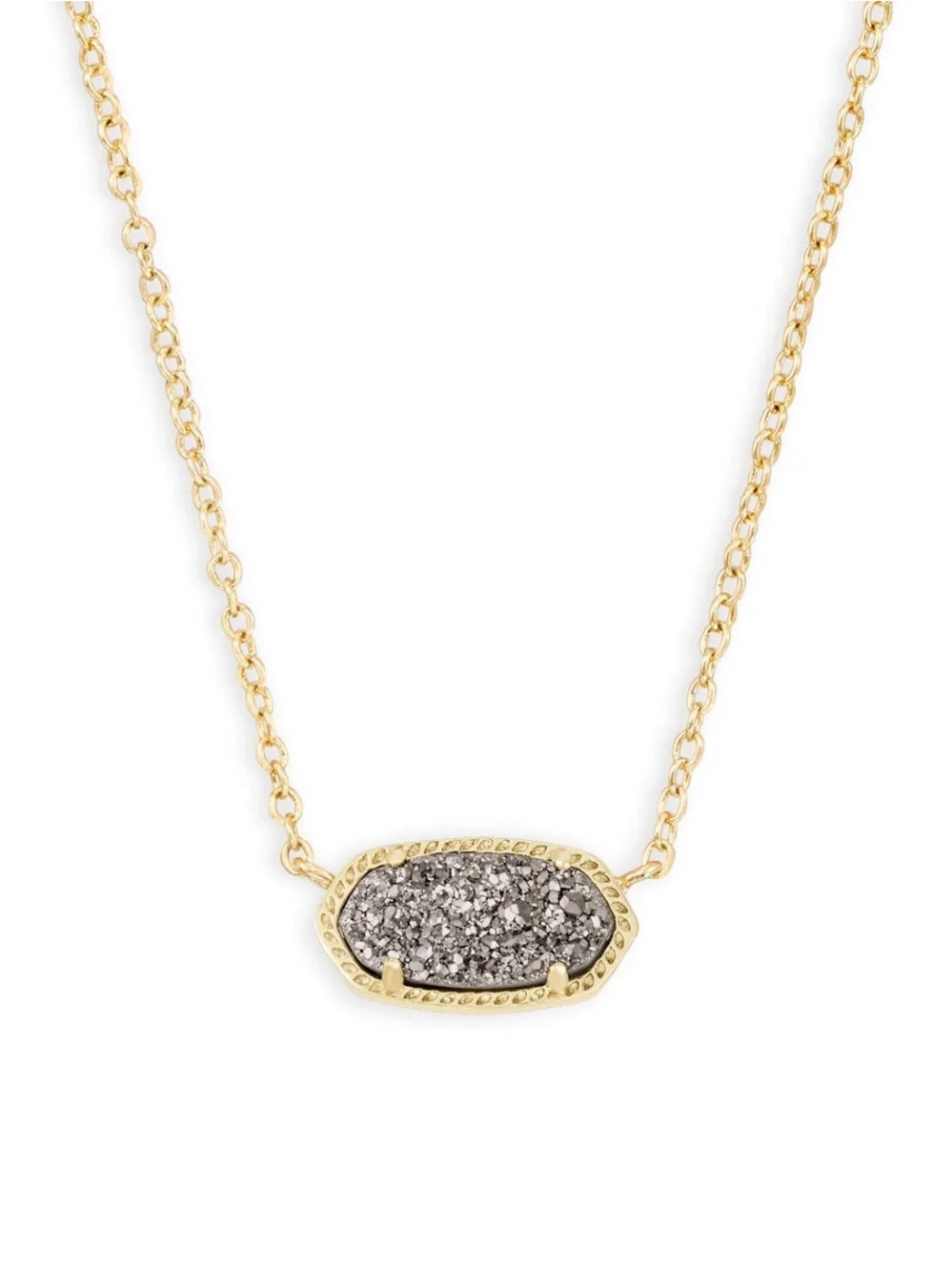 Kendra Scott Gold-Tone Druzy Pendant Necklace - Women Jewelry